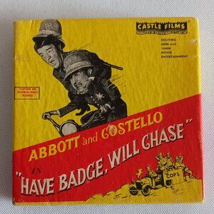 Abbot and Costello “Have Badge, Will Chase” 8mm & 16mm  Film W/Box